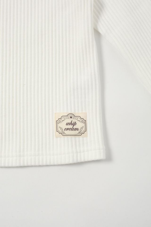 - Cream オトナ | Whipped （ホワイト） シンプルに差がつく裾変形Tシャツ OTONA -靴 新品子供服90 Tシャツ cream&frasl;プチハイリブプリーツT whip カットソー DHOLIC バック