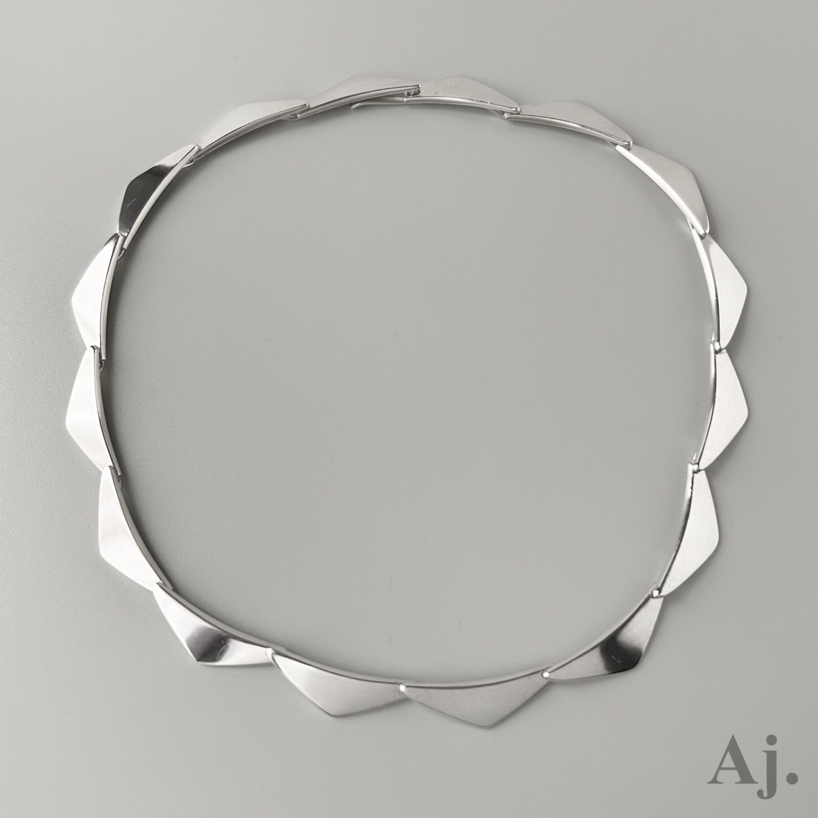 美品 16ピーク リンクネックレス ジョージジェンセン/  ジョージジェンセン チョーカー ネックレス ピーク PEAK 16リンク