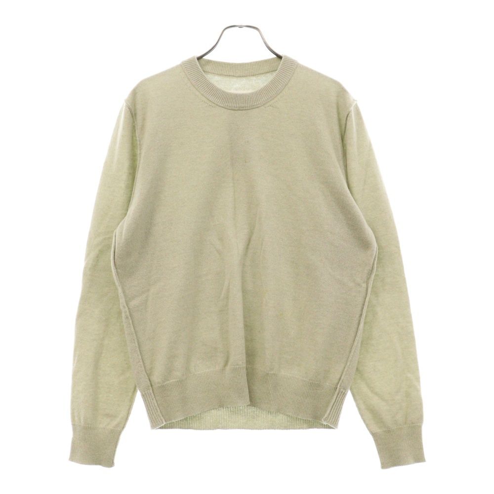 Martin Margiela (マルタンマルジェラ) 22AW カシミヤクルーネックニットセーター SI0HA0002 グリーン