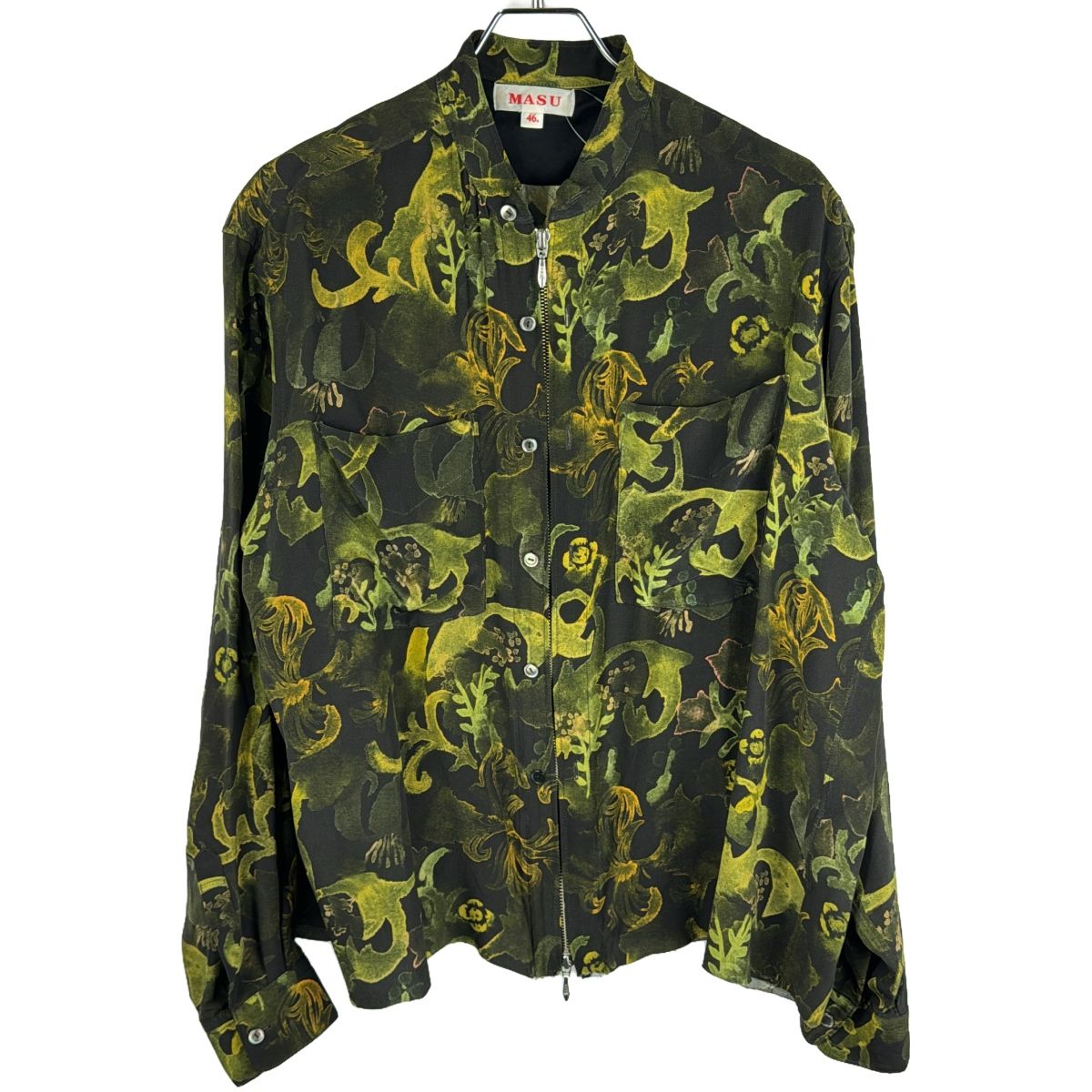 MASU エムエーエスユー 22SS GRANNY ZIP-UP SHIRTS ジップアップシャツ 