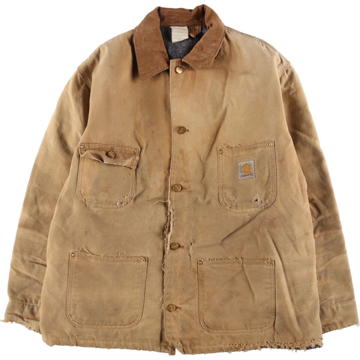 古着 カーハート Carhartt ミシガンチョアコート バックペイント