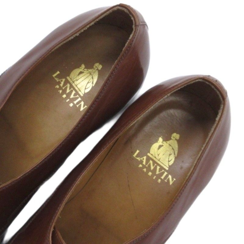 LANVIN ランバン ダークブラウン ビジネスシューズ ランバンコレクション LANVIN COLLECTION モンクストラップ