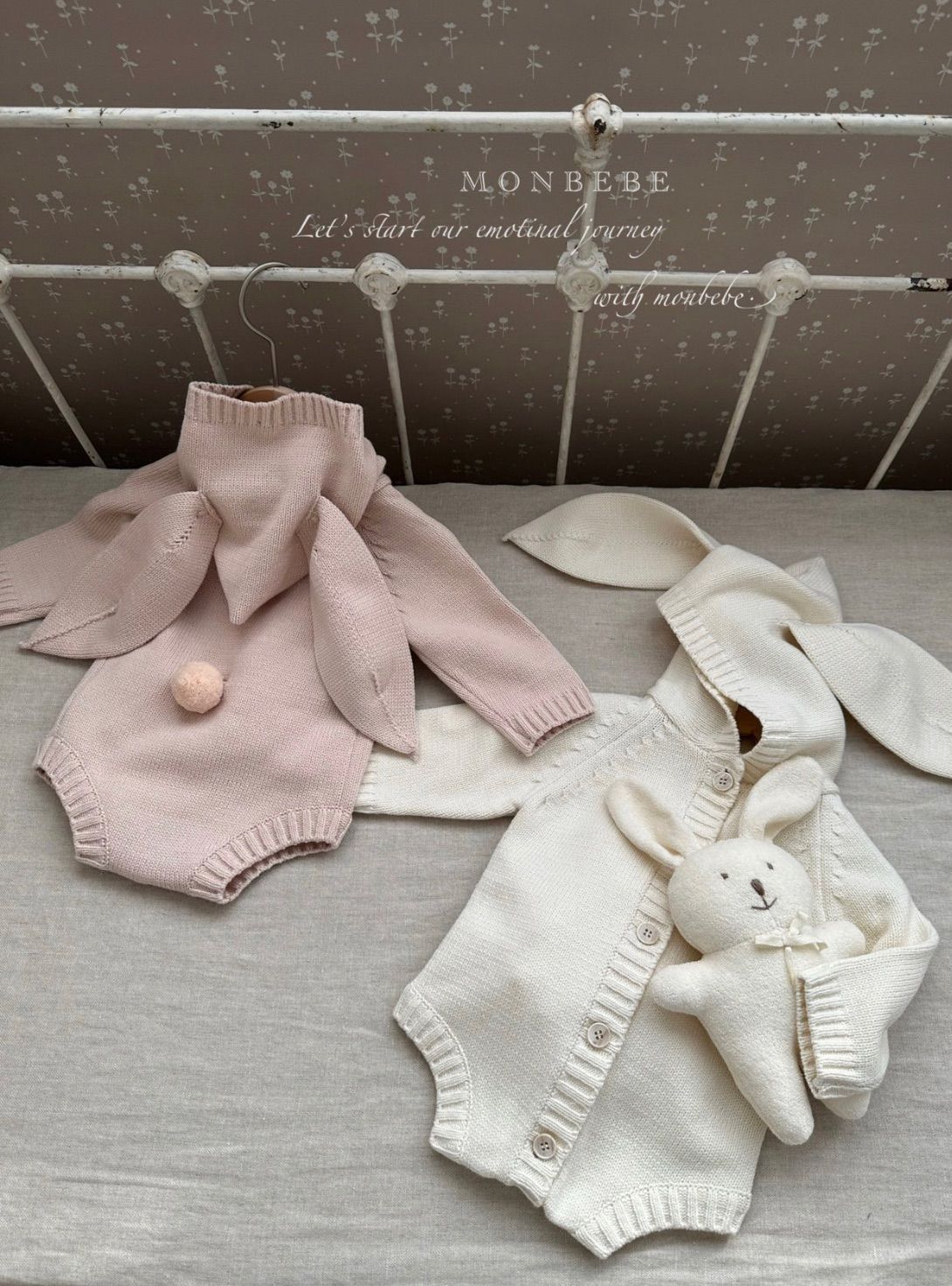 【monbebe】shortニットバニスーツ