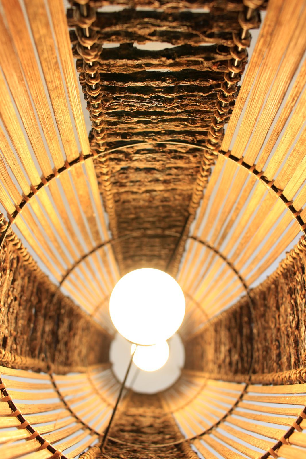 バリ島産 バンブーウッドスタンドランプL LEDランプ アジアン リゾート 雑貨 NEXPOTALLINN_EU