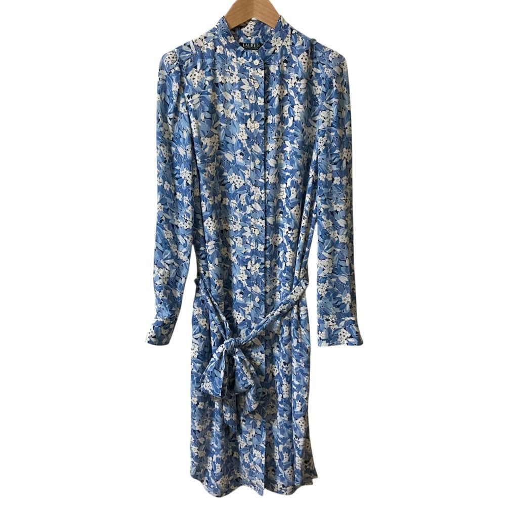 美品 LAUREN RALPH LAUREN ローレンラルフローレン フラワープリント