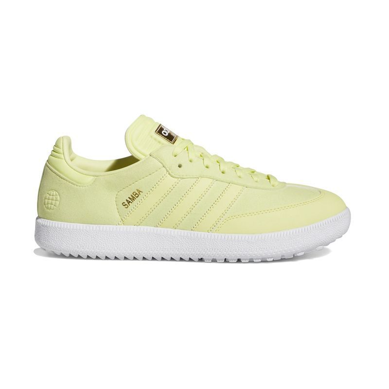 adidas (アディダス) ゴルフシューズ SAMBA SPIKELESS GOLF SHOES SPECIAL EDITION (サンバ スパイクレス ゴルフ シューズ スペシャル エディション) メンズ イエロー HP7877
