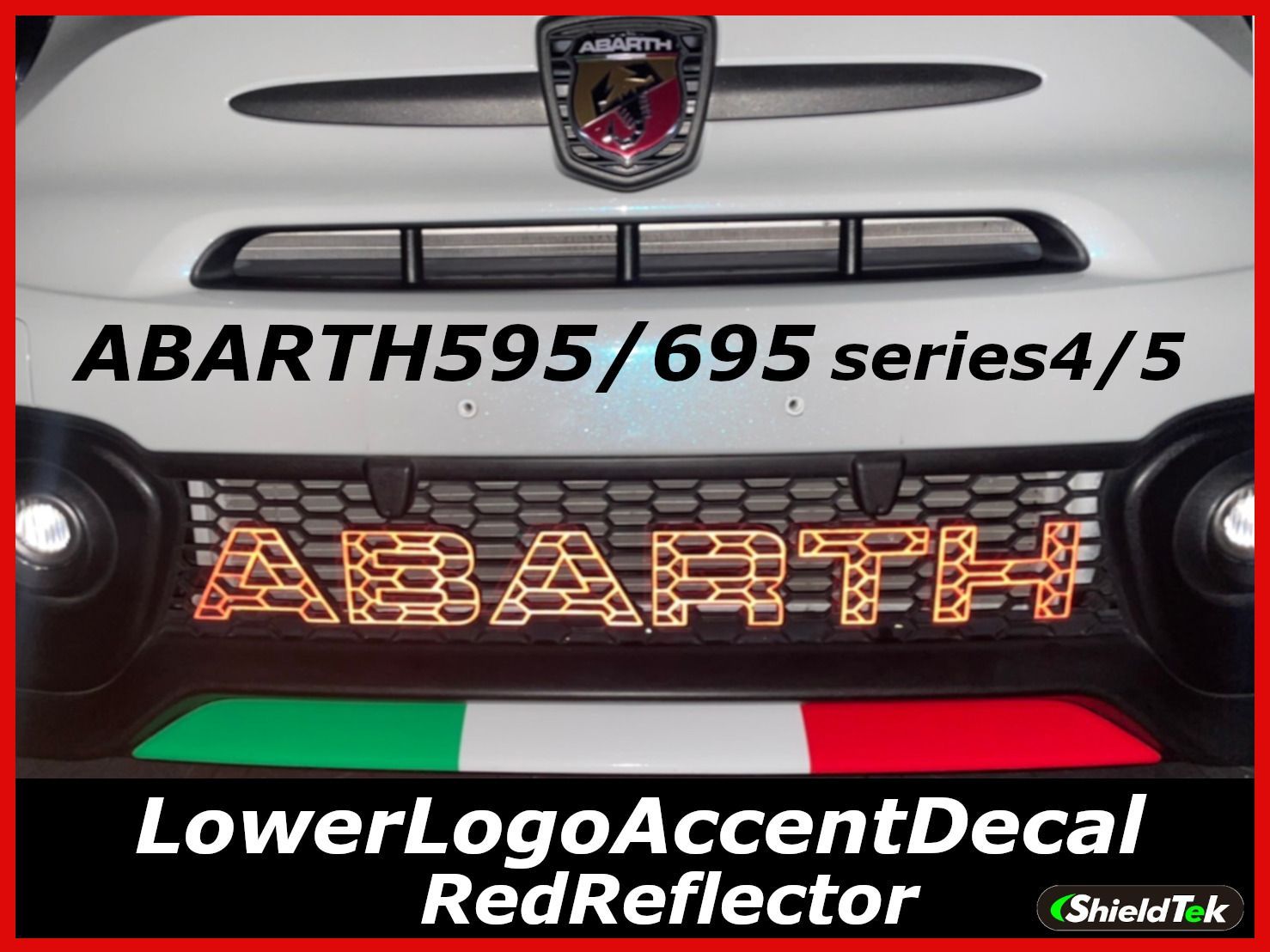 メルカリShops - ABARTH595 アバルト595 ロアロゴアクセントデカール レッド
