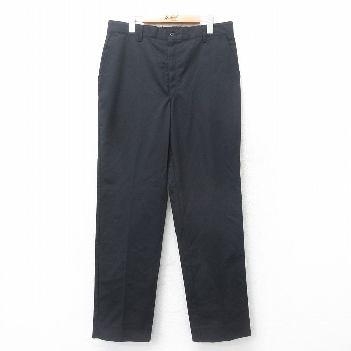 W36/古着 レッドキャップ ワーク パンツ メンズ 90s 黒 ブラック 24sep13 中古 ボトムス ロング