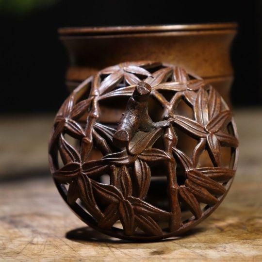 銅細工 竹の節香炉 茶道具 香道具 装飾品 工芸品 美術品 置物