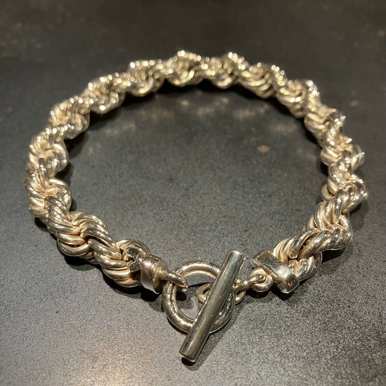 SILVER925 TWIST DESIGN MANTEL BIG BRACELET/シルバー/ブレスレット