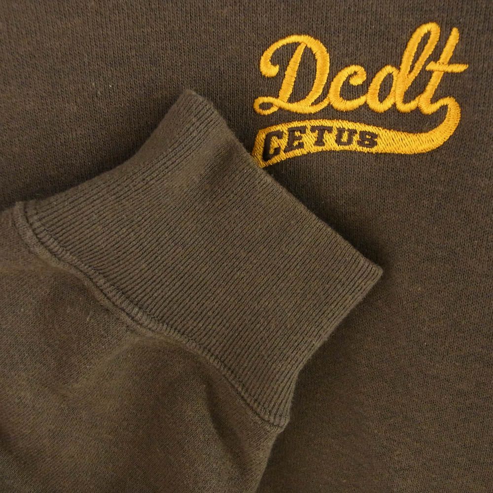 descendant 大型ロゴ刺繍スウェット　サイズ3 DESCENDANT ディセンダント ロゴ刺繍 クルーネック スウェット
