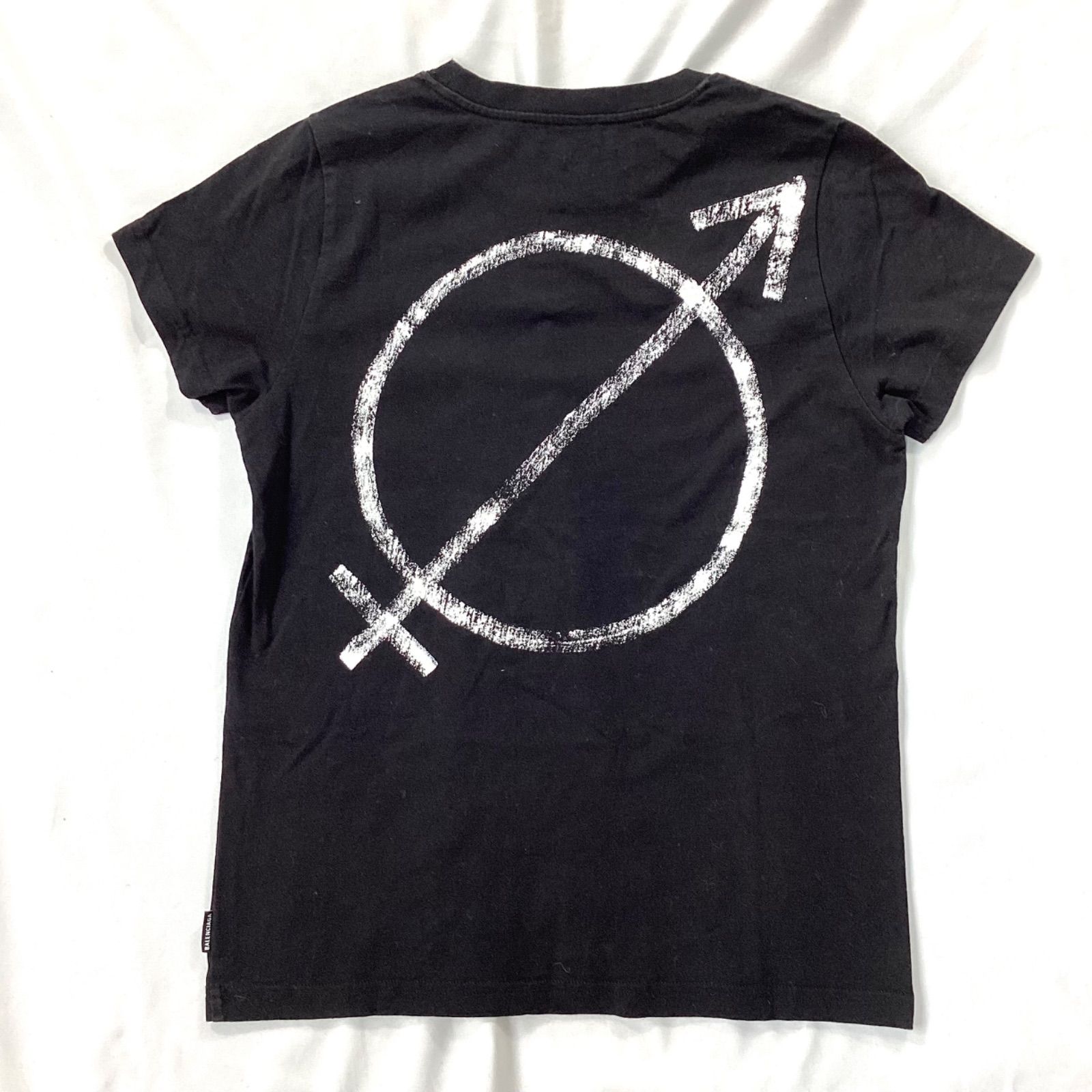 BALENCIAGA バレンシアガ バックプリントTシャツ ブラック - メルカリ