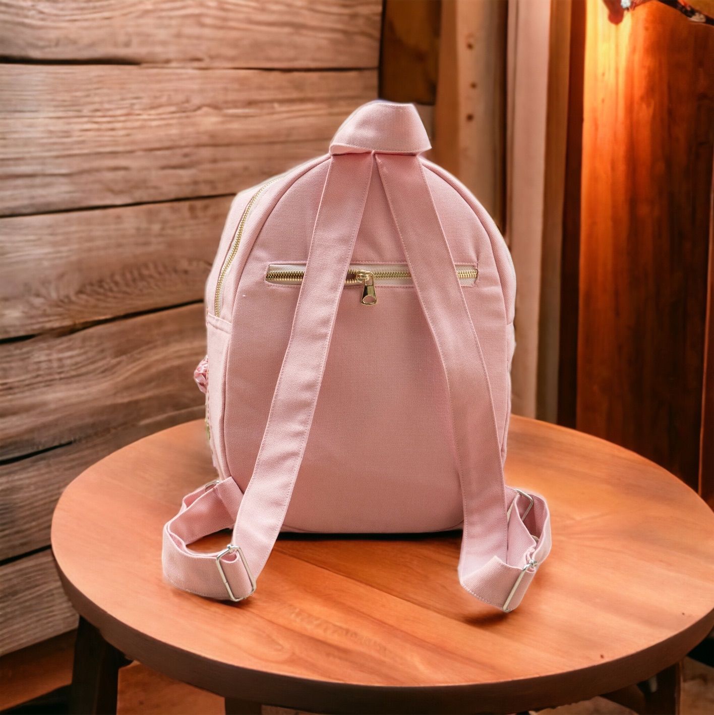 ロース手刺繍 リボン刺繍 リュックサック - メルカリ