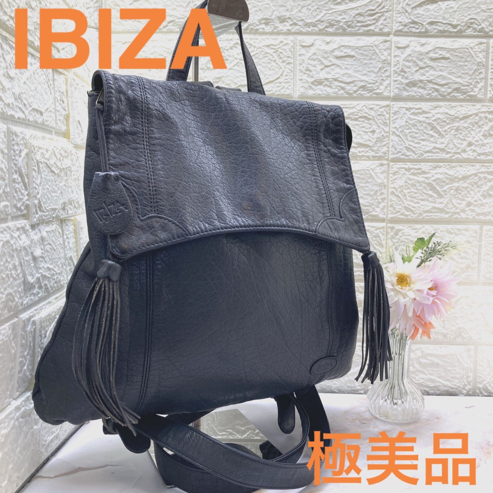 ✨良品✨　IBIZA　イビサ　リュック　パイソン　ヘビ革　バッックパック IBIZA PYSON LEATHER RUCK SUCK/イビザパイソンレザーリュック