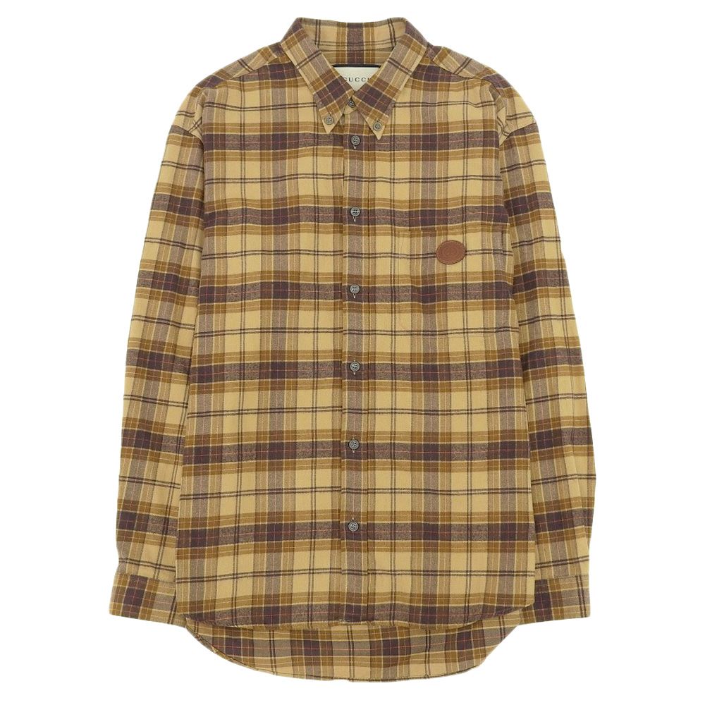 超美品 グッチ GUCCI 2020年商品 629755 GGレザーパッチ チェック 