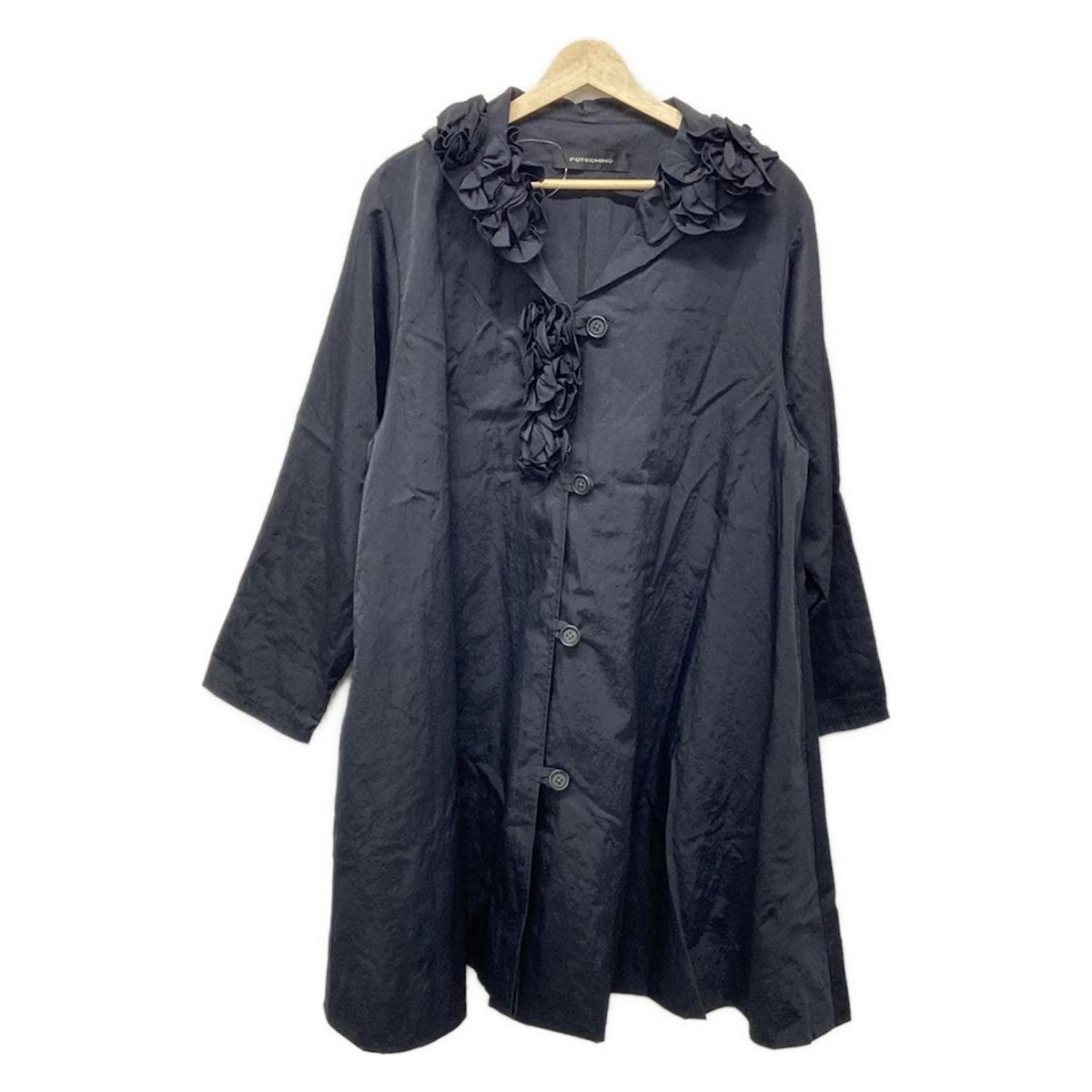 potechino(ポテチーノ) コート サイズ52 XL レディース - 黒 長袖/冬