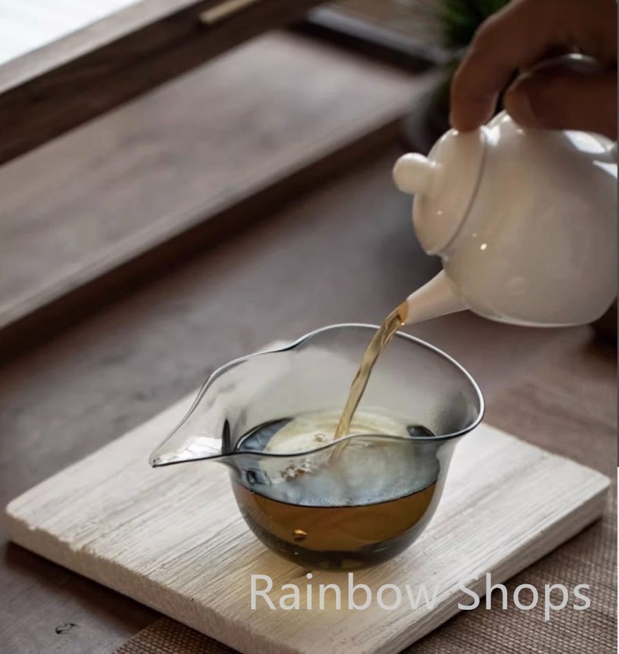 新品未使用】 福禄 公道杯 泡茶 湯冷し ガラス製 中国茶器