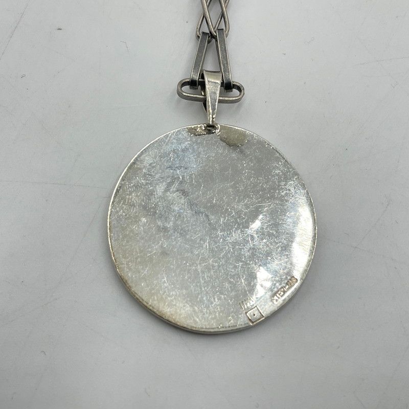 中古品】 HOPI ホピ族 GERALD LOMAVENTEMA EAGLE&BEAR CHAIN