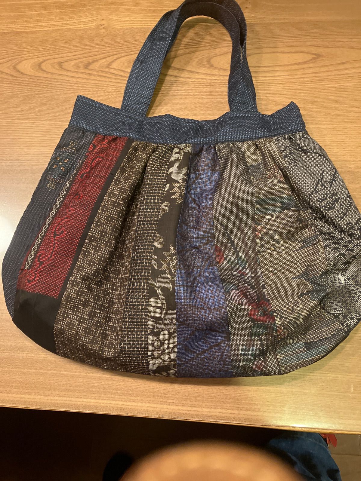 古布 正絹大島紬で作ったバッグ(バッグ)｜売買された