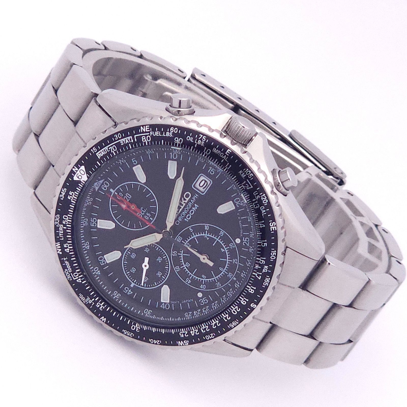 SEIKO セイコー クロノグラフ 7T92-0CF0 QZ 動作品 - メルカリ
