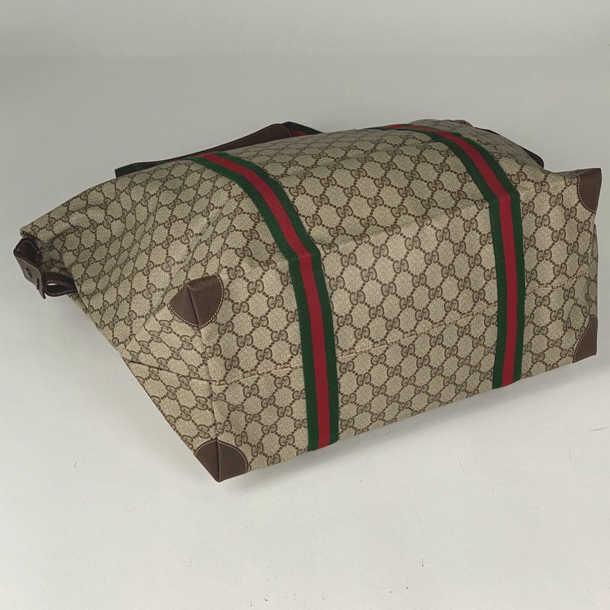 グッチ GUCCI GG柄 ボストンバッグ シェリーライン ウェブ オールド
