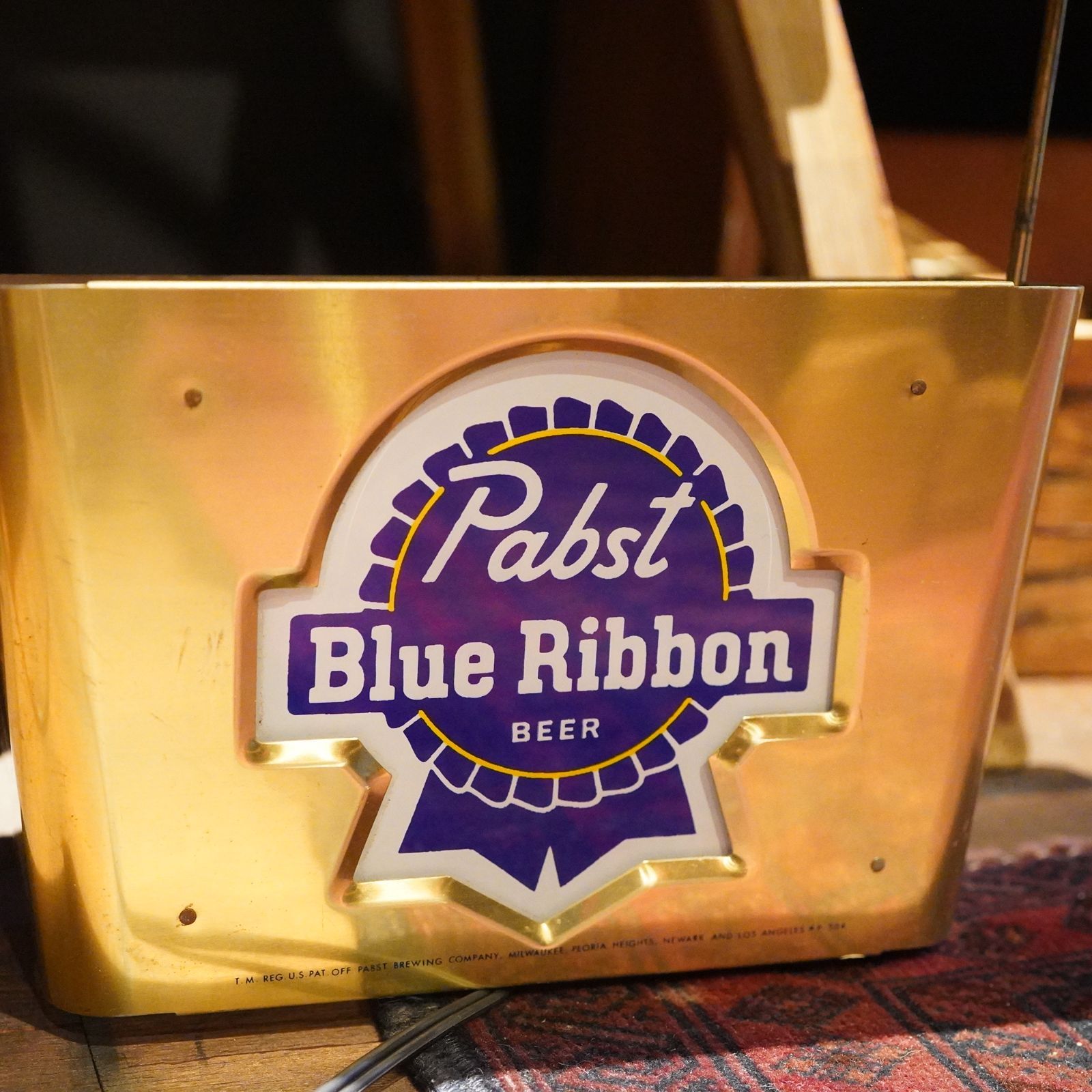 Pabst Blue Ribbon ライトサイン パブストブルーリボン 照明 電飾 看板 