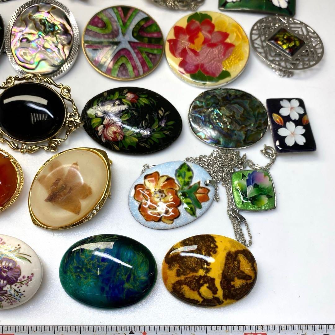 九谷焼 七宝等 帯留 ブローチ多数 437g 東Y6-0808ア㉓ WWW_MORNINGWALKER_COM