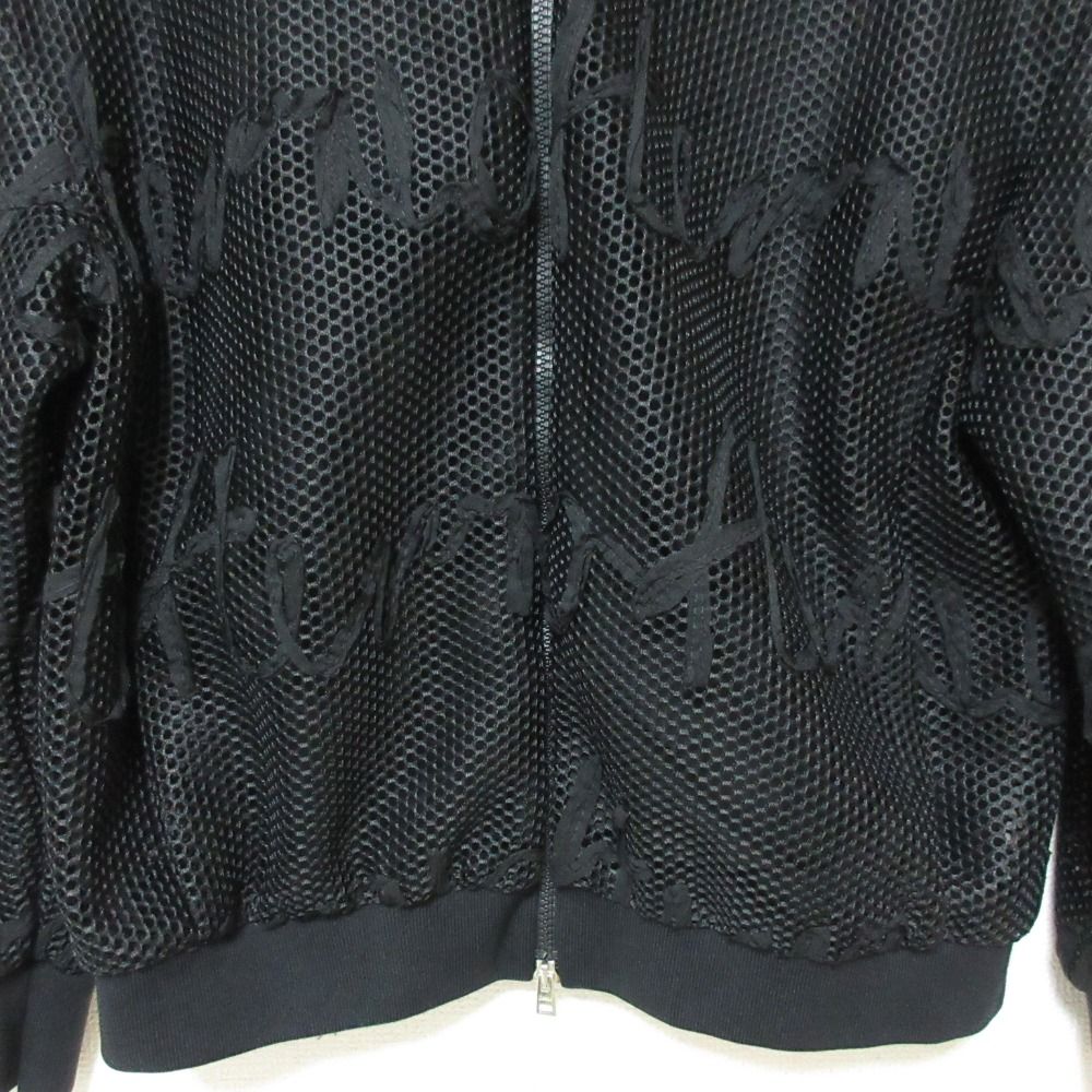 美品 23SS HERNO ヘルノ ロゴメッシュ ジップアップブルゾン