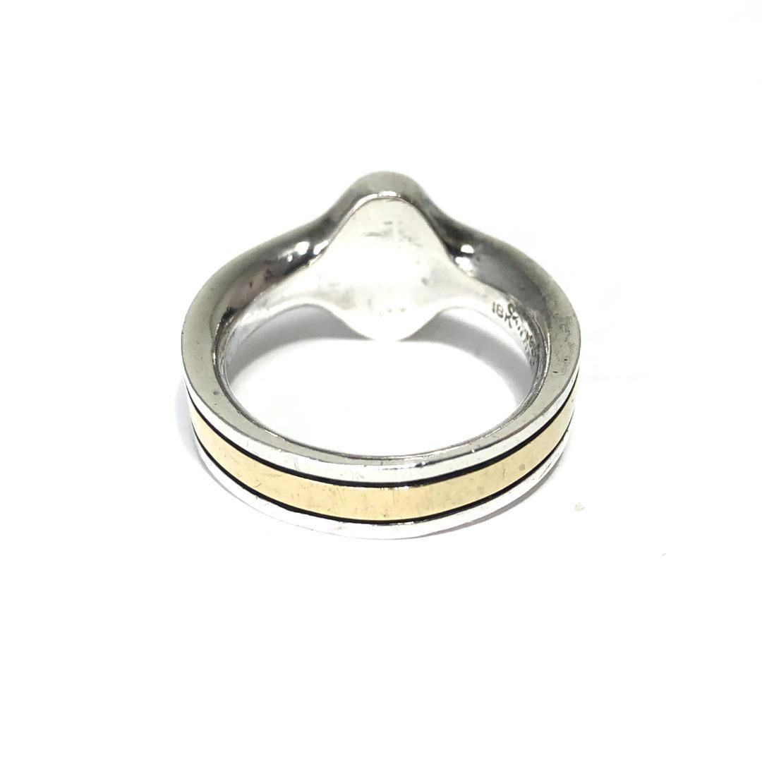 【ヴィンテージ・希少・美品】カルティエ／2C リング SV925・18K／9号 ヴィンテージ・希少】Cartier カルティエ／2C デザイン リング
