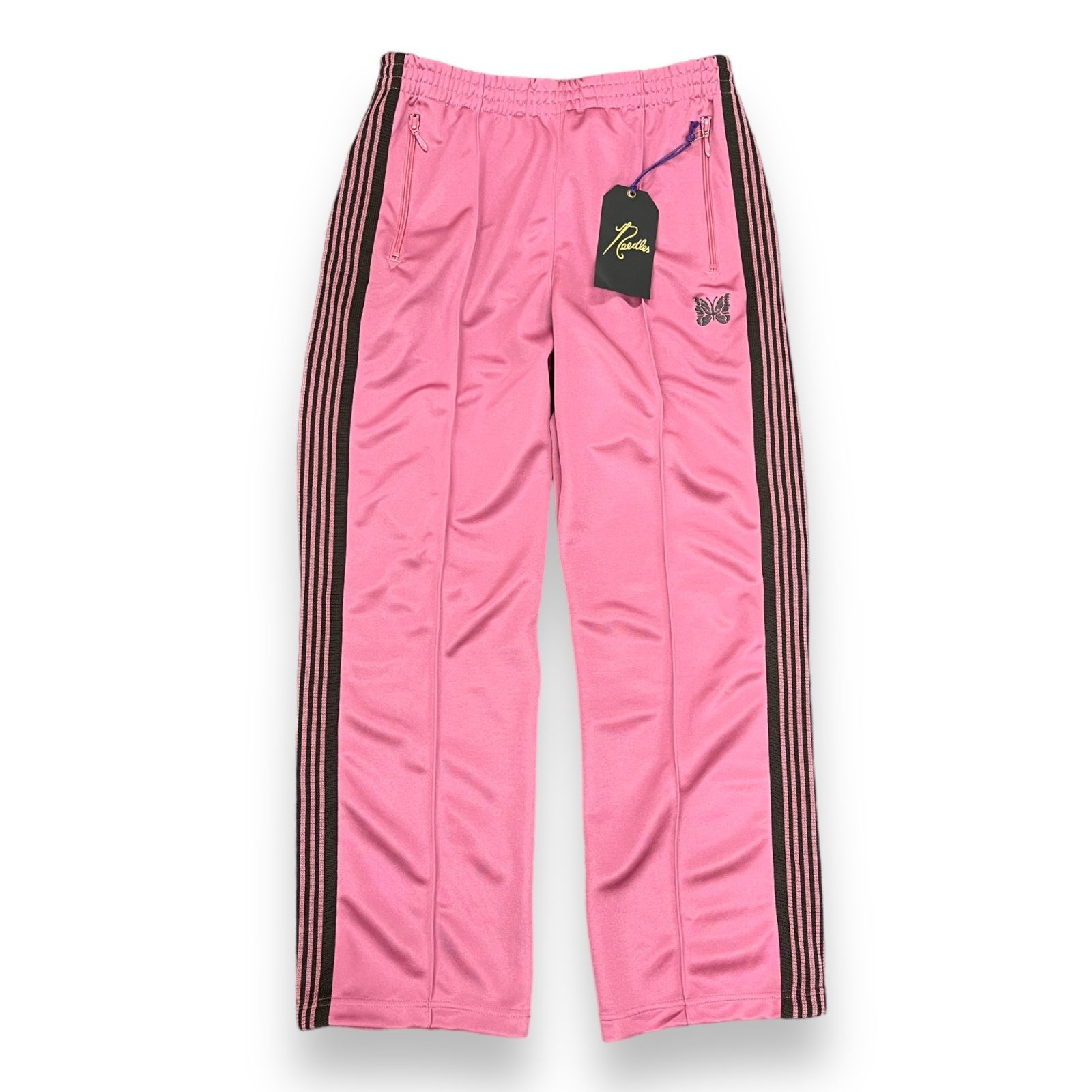 M ストレートピンクneedles トラックパンツ
