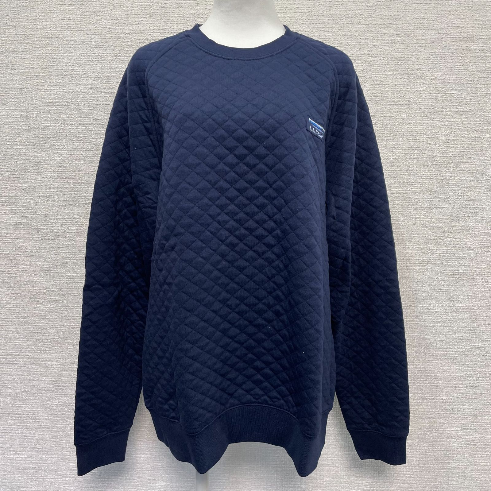 新品未使用 L.L.Bean キルトトップス スウェットシャツ クールネック 