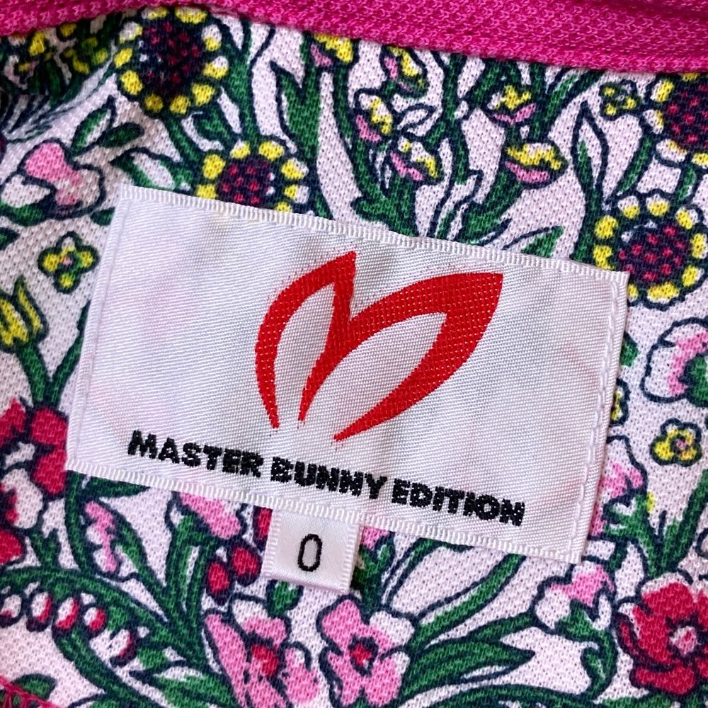 MASTER BUNNY EDITION - coco 中古 マスターバニーエディション MASTER BUNNY EDITION レディース 半袖ポロシャツ 0(S) ピンク PG シンプル SWAGGY BUNNY】ポップコーンハニカム半袖ポロシャツ | MASTER