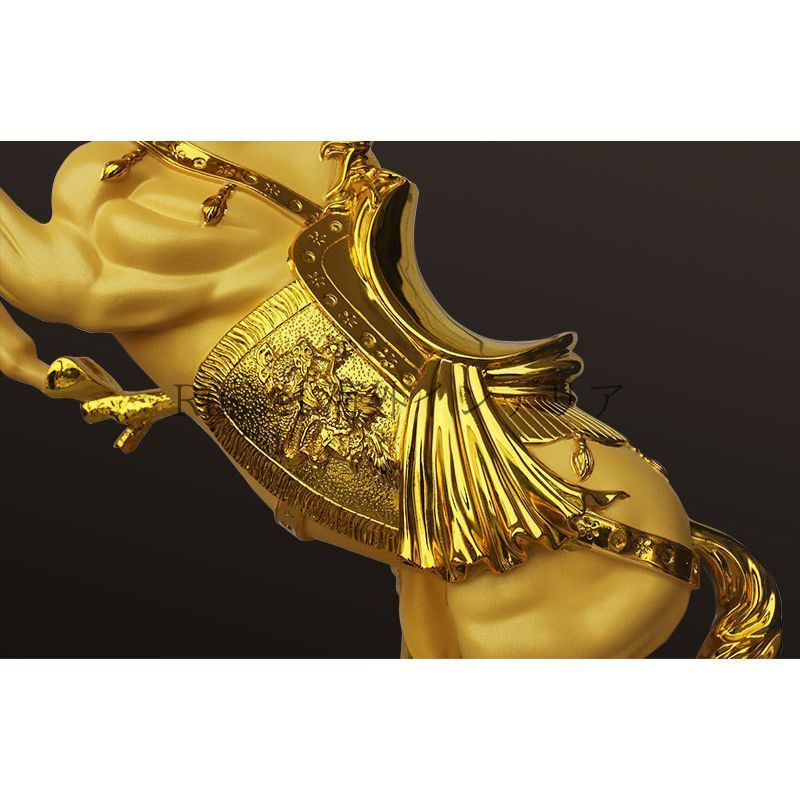 跳ね馬 オブジェ 置物 全長70cm 全長58cm 黄金 ゴールド 大きい 装飾