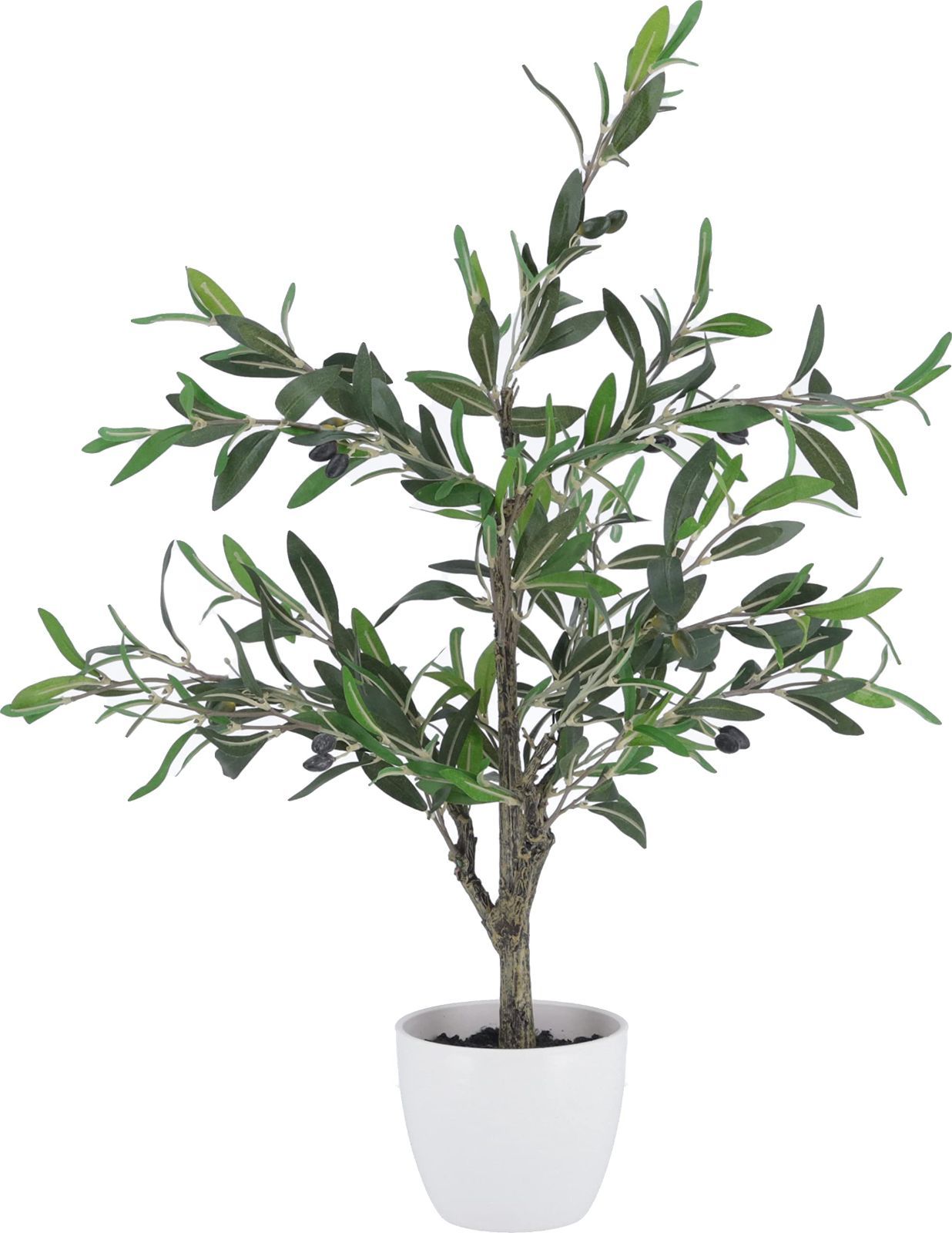 オリーブ_高さ 82cm 不二貿易 フェイクグリーン インテリアグリーン 人工観葉植物 幅40×奥行40×高さ82 オリーブ 室内 鉢付き 大型 52689