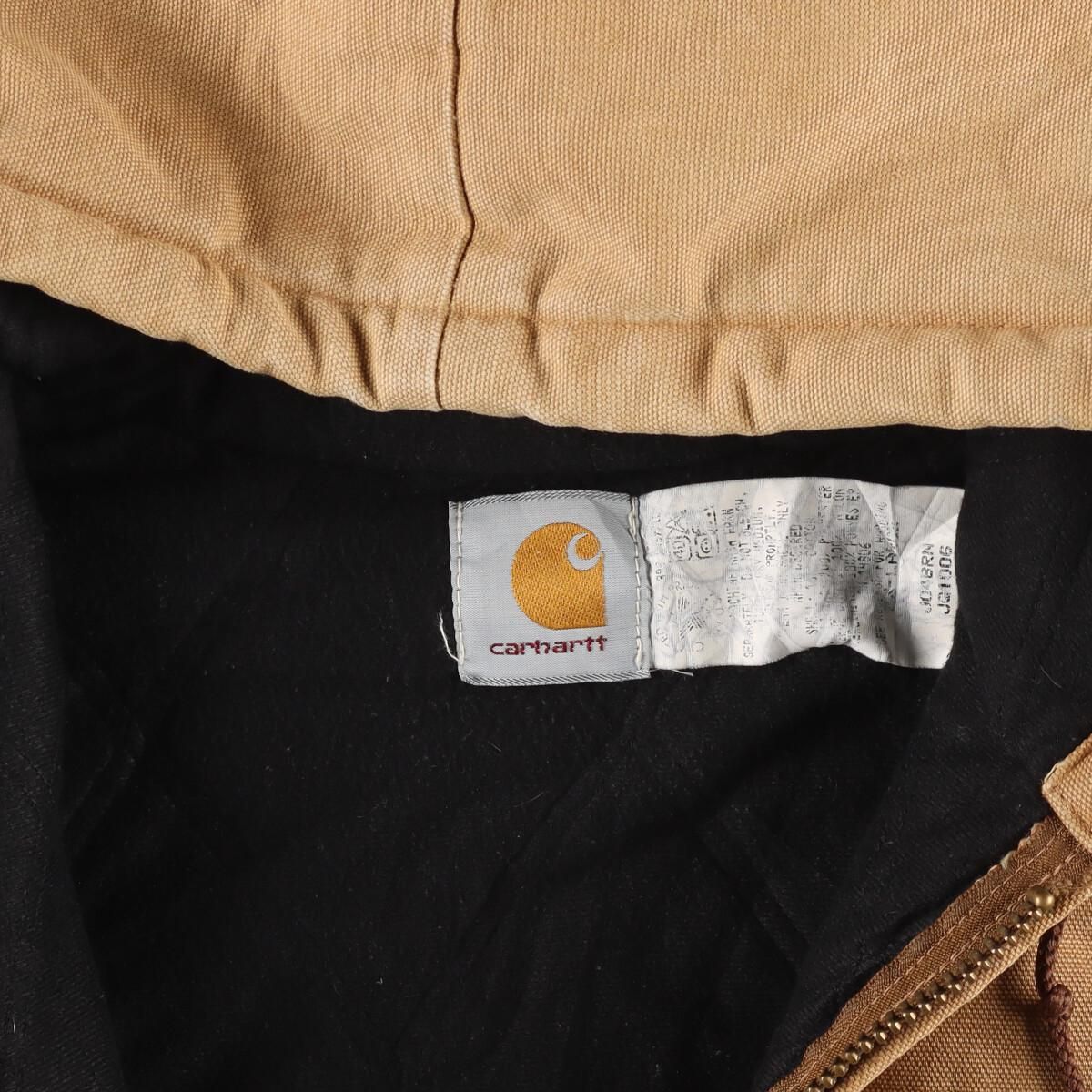 古着 ビックサイズ 80年代 カーハート Carhartt アクティブジャケット ダック地フルジップパーカー USA製  メンズXXXL/eaa301247