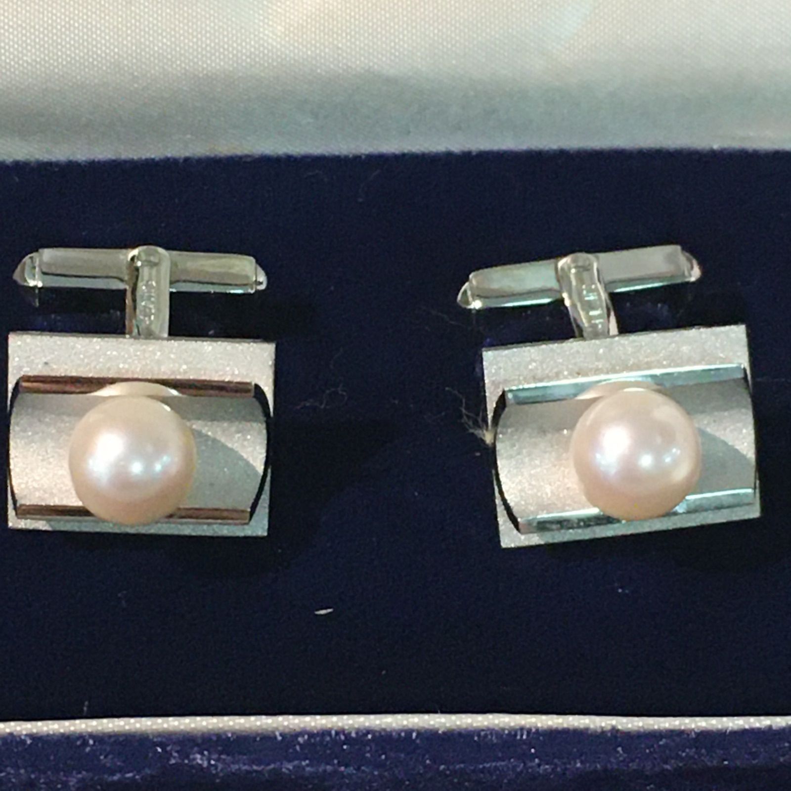 美品】坂田真珠株式会社 カフスボタン パール スーツ スーツ