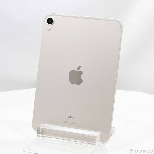 Apple iPad mini  第六世代 64GB スターライト iPad mini 6 Wi-Fi + Cellular 64GB - スターライト [整備済製品