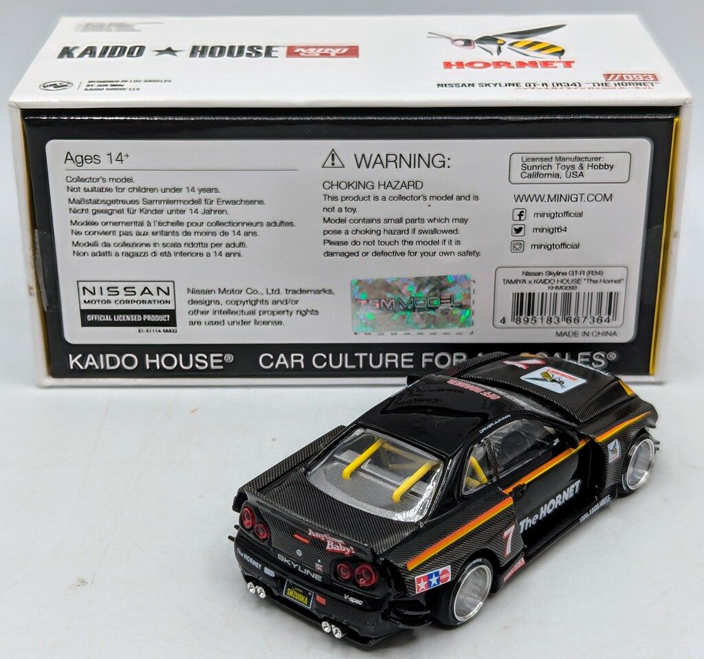 TSM MODEL 1/64MINI GT/KAIDO HOUSE Nissan スカイライン GT-R R34
