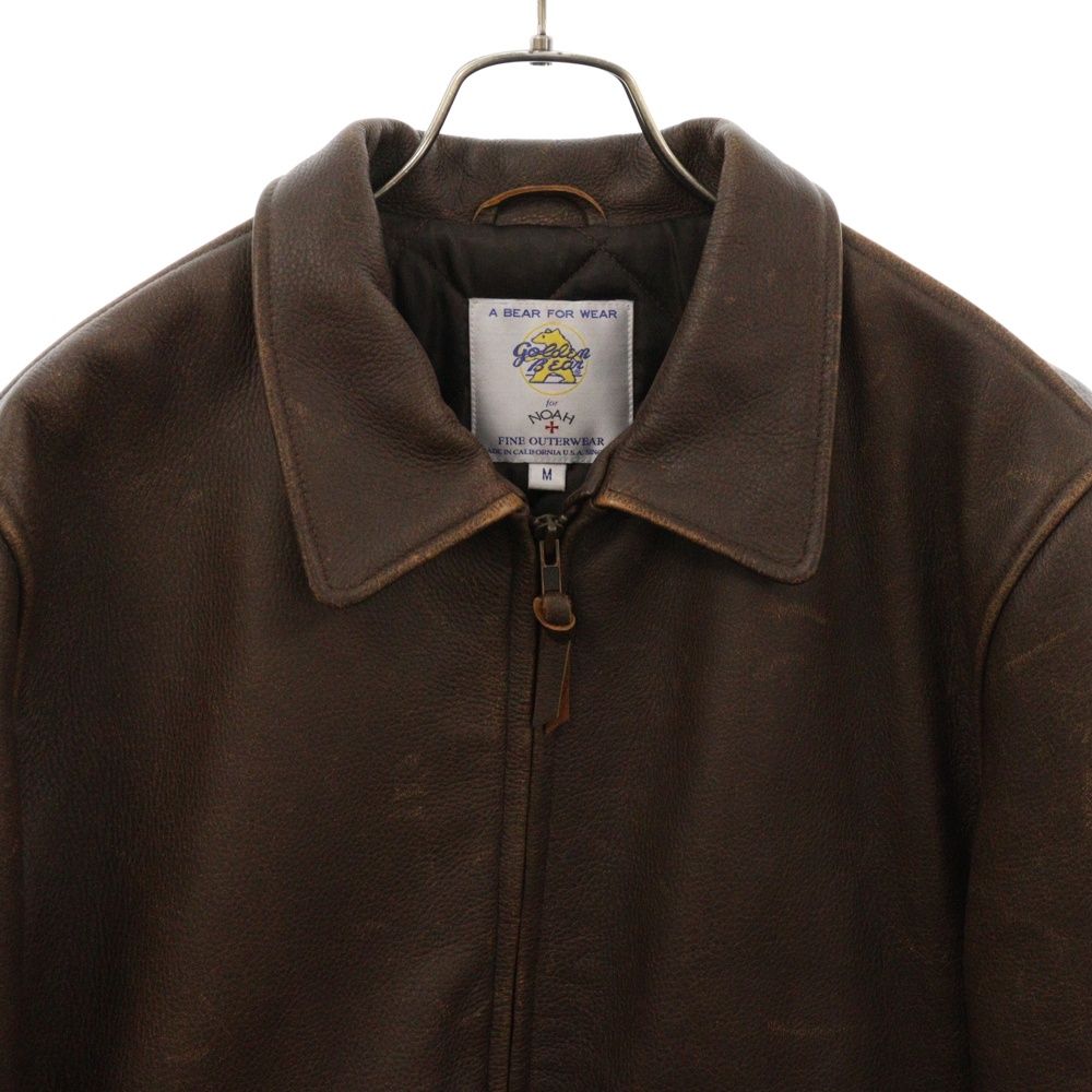 NOAH (ノア) 19AW ×Golden Bear A-2 Leather Jacket ゴールデンベア