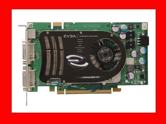 EVGA Gece 8600 GTS 256MB 128 ビット GDDR3 PCI 例。 (256-P2-N765-TR) グラフィックス カード