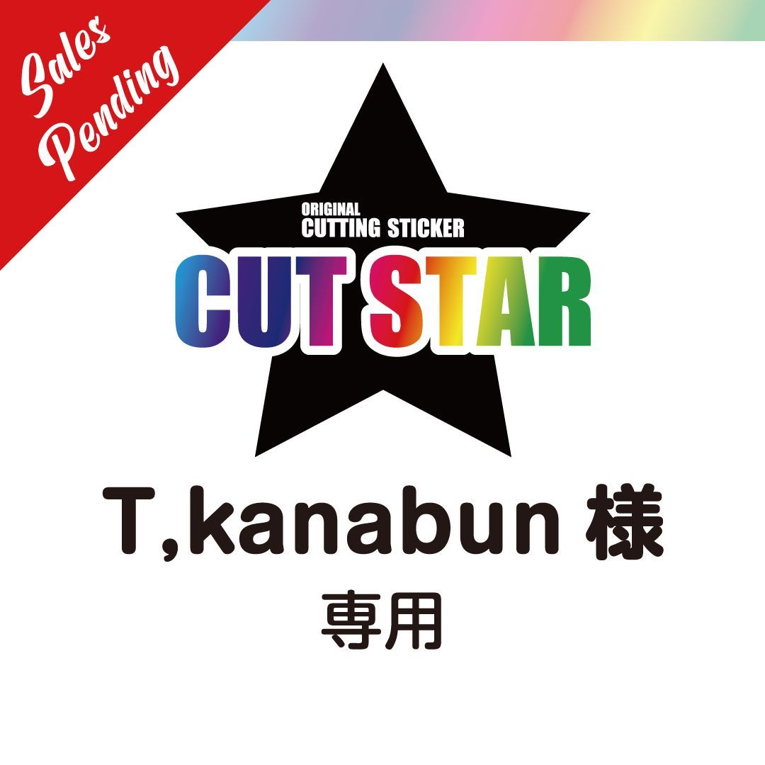 T，kanabun様専用 フルオーダー オリジナル カッティングシート