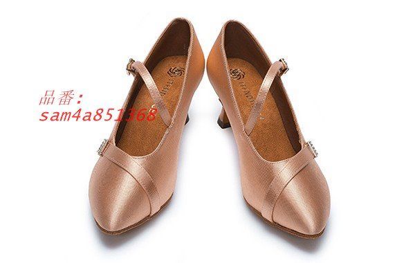 ダンスレディース ストラップ つま先あり 室内 社交ダンスモダン ラテン am4a851368