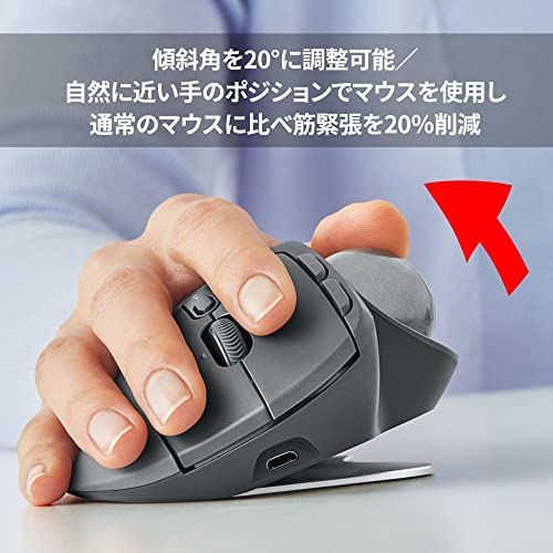 ジャンク品】ロジクール ワイヤレス トラックボール MX ERGO MXTB1d 