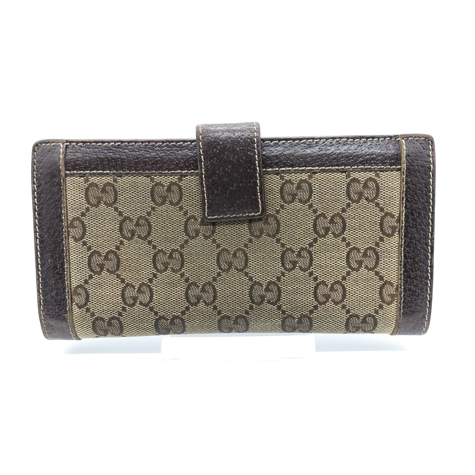 GUCCI 二つ折り財布 GGクリスタル Wホック ベース GGキャンバス GUCCI グッチ Wホック 財布 二つ折り ミニ財布 レディース