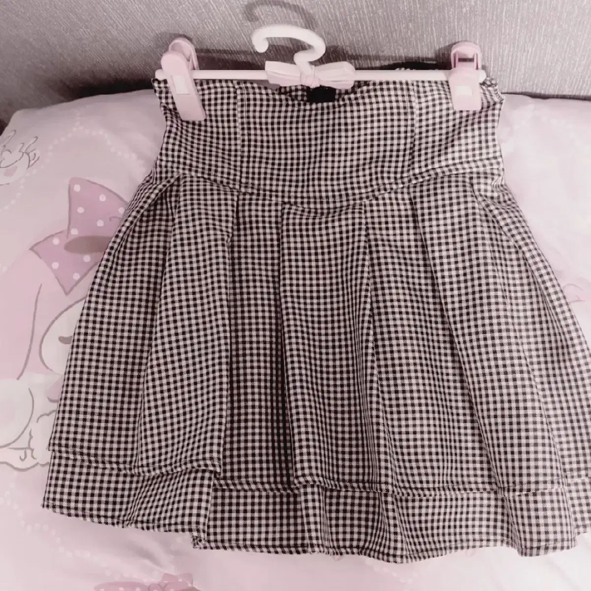 量産型地雷系 michellMacaron ミシェルマカロン ギンガムチェック スカート XS