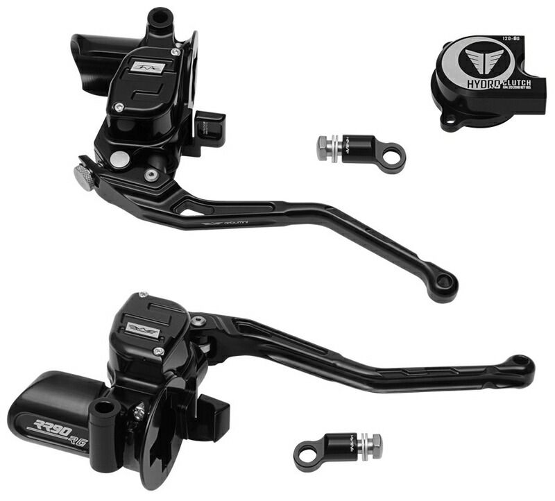 RR90 BOLT-ON RADIAL ハンドコントロールキット 2021〜24年ロードグライドモデルでケーブルクラッチ装着車|ブラック