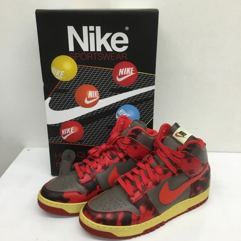 NIKE ナイキ スニーカー DUNK HI 1985 SP RED ACID WASH ダンク ハイ ...