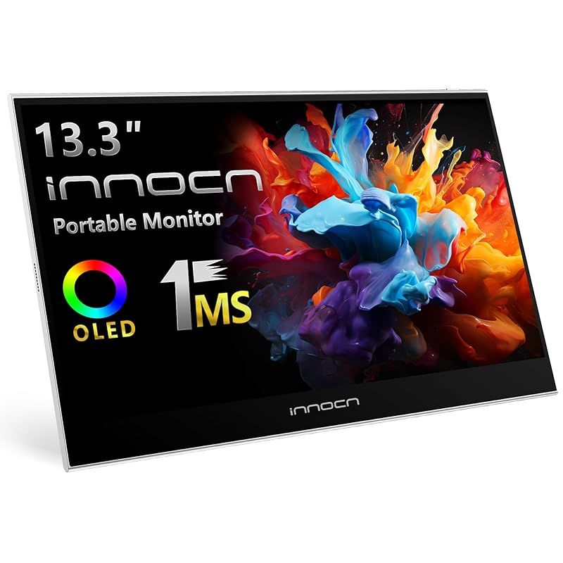 INNOCN 13K1F 13.3インチ モバイルモニター 有機el フルHD モバイルディスプレイ DCI-P3 MINI HDMI PS4|Switch Macなど対応 サブモニター 日本語取扱説明書付 1