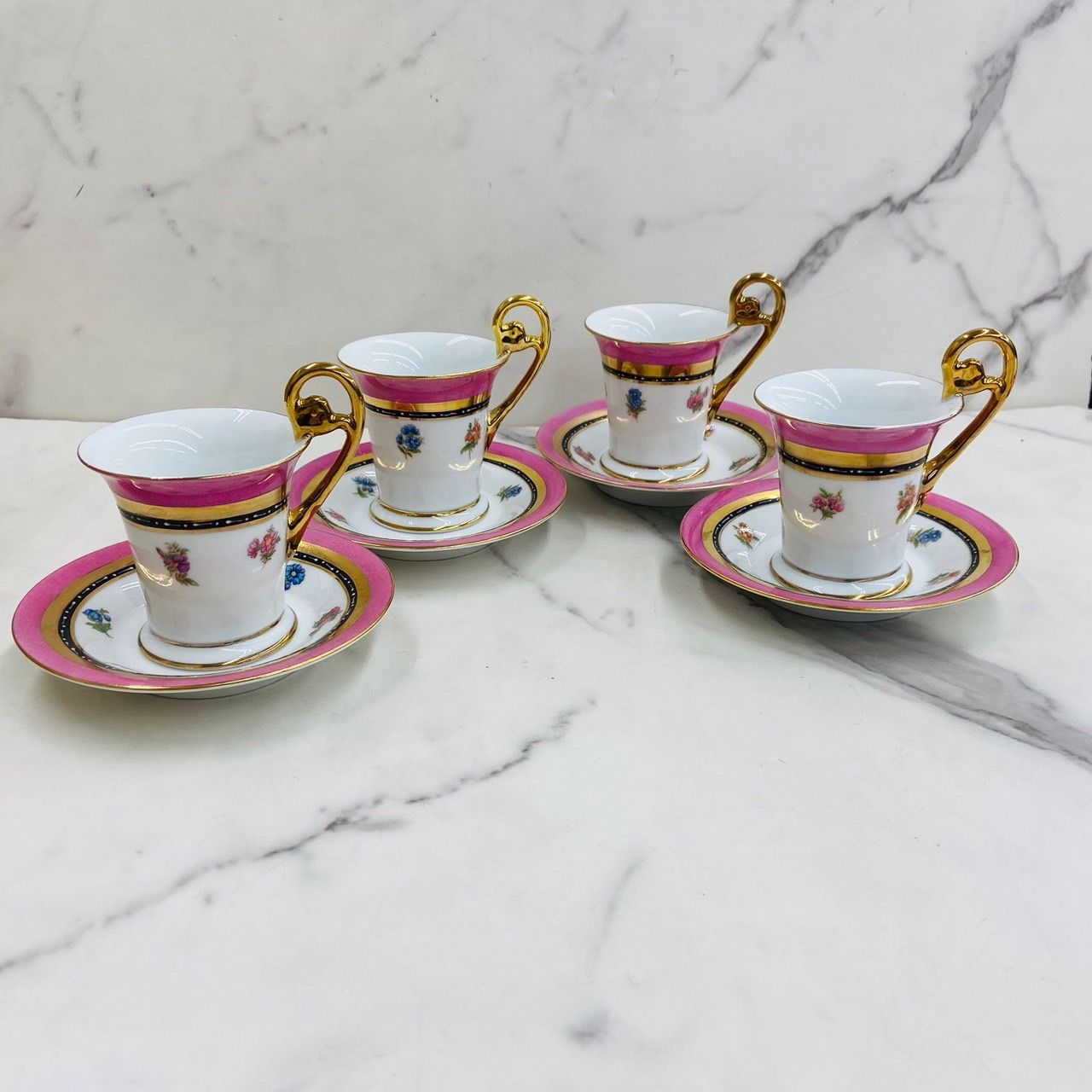 新品未使用】Fine porcelain ファインポーセリン カップ&ソーサー 6客