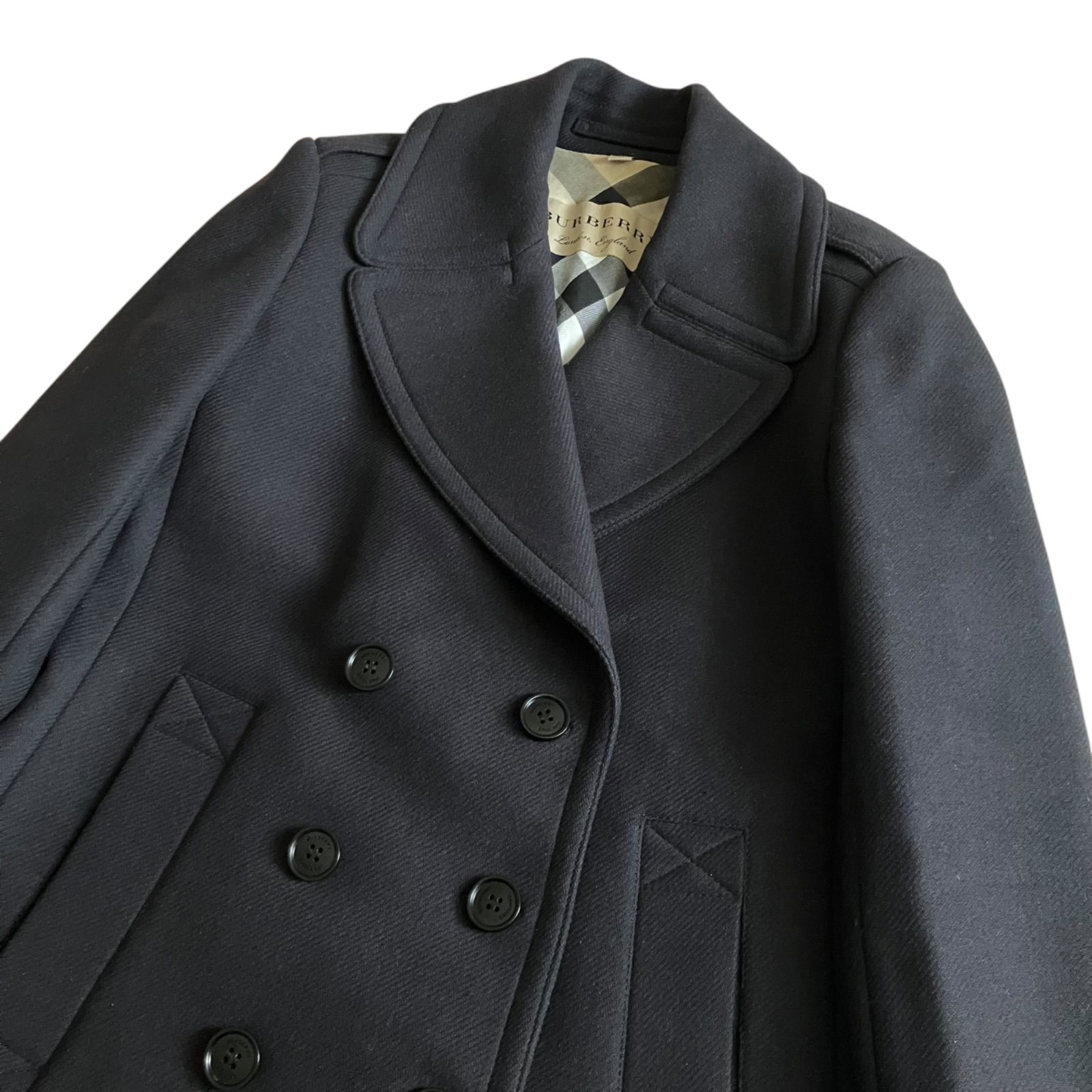 バーバリー Pコート Burberry ウールブレンド ピーコート 通販 - FARFETCH